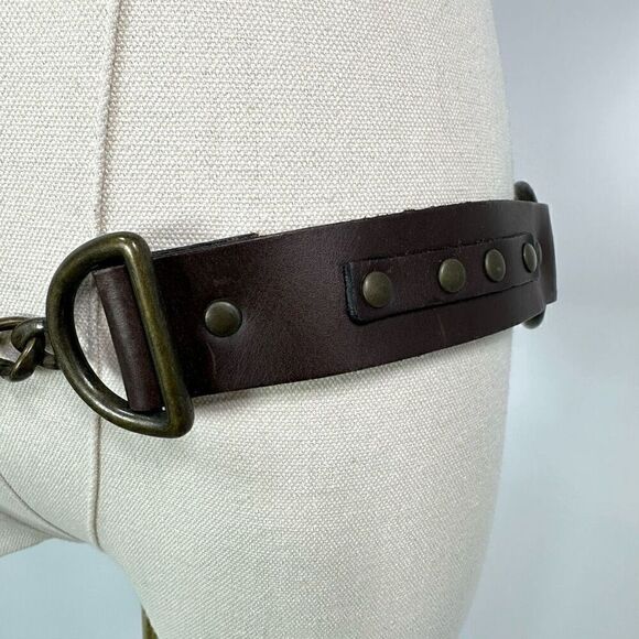 Marc Bernstein Leather Belt Size M/L Western Cowgirl Core Festival - Picture 13 of 13